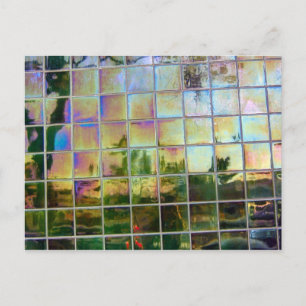 Carte Postale carreau vert