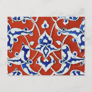 Carte Postale Carreaux à fleurs turcs