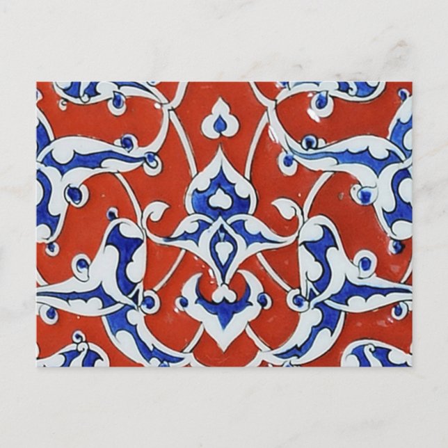 Carte Postale Carreaux à fleurs turcs (Devant)