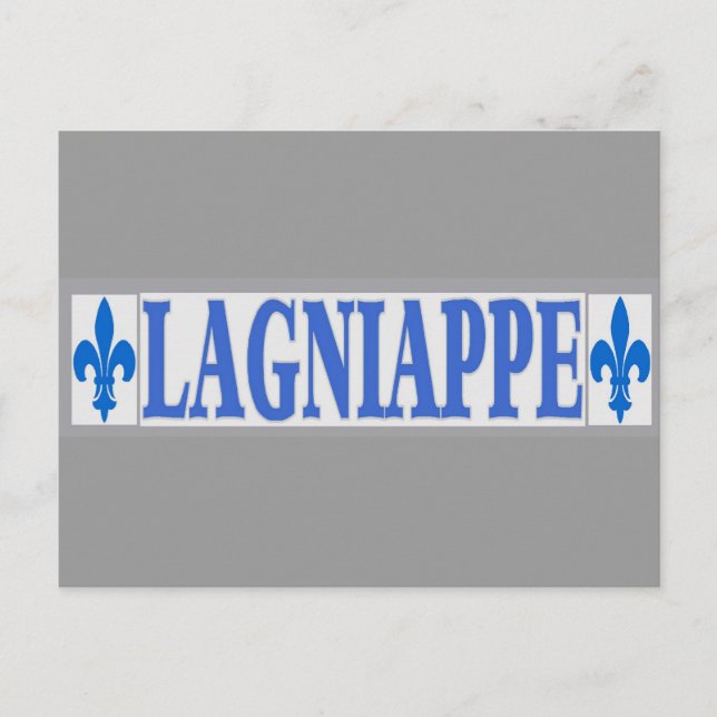 Carte Postale Carreaux bleus Lagniappe (Devant)