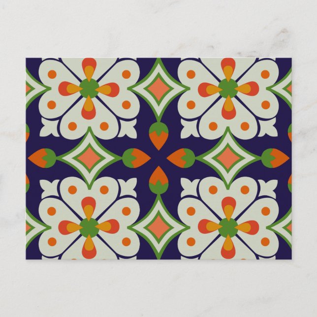 Carte Postale Carreaux de coeurs anciens (Devant)