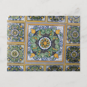Carte Postale Carreaux de style Talavera mexicain