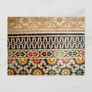 Carte Postale Carreaux de texture arabe