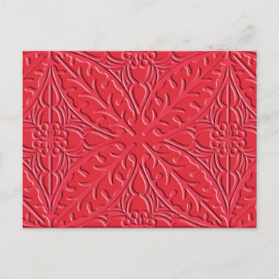 Carte Postale Carreaux marocains - cinnabar rouge