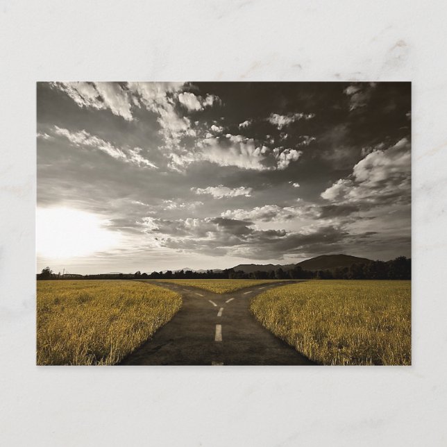 Carte Postale Carrefour bivio (Devant)