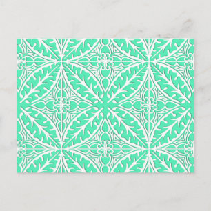 Carte Postale Carrelage marocain - oeuf de robin bleu et blanc