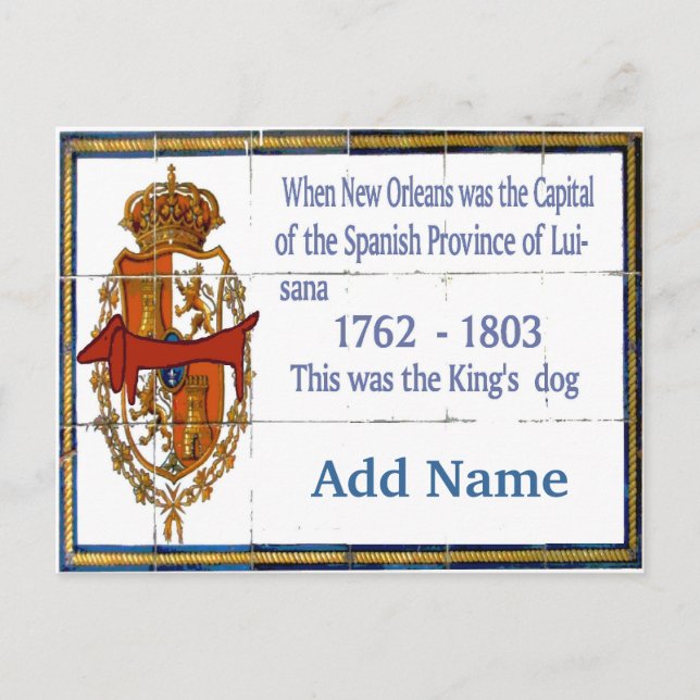 Carte Postale Carrelage Mural Dachshund Personnalisé (Devant)