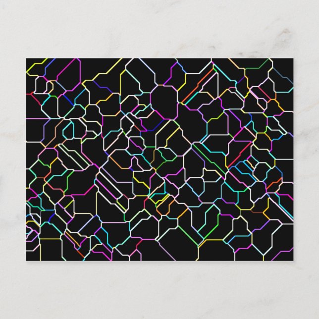 Carte postale Carrelage Néon (Devant)