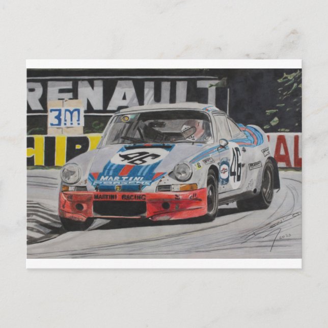 Carte Postale Carrera Signifie Racy (Devant)