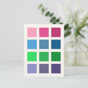 Carte postale Carrés de Couleurs (Printemps)