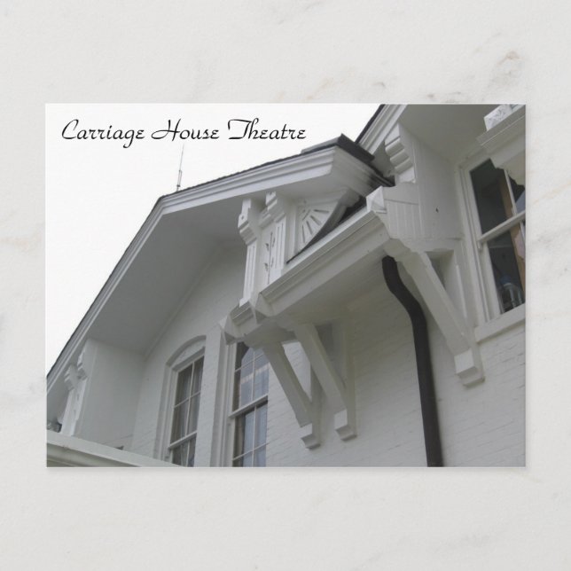Carte Postale Carriage House Théâtre vue de style architecture (Devant)
