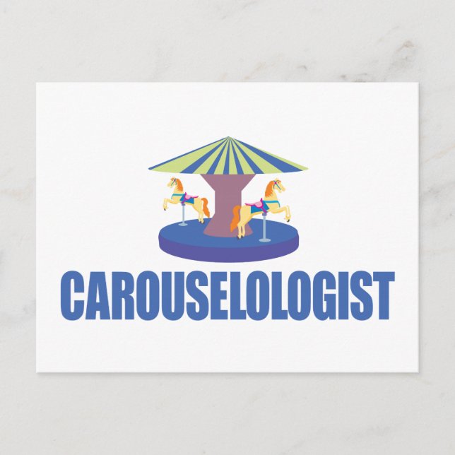 Carte Postale Carrousel amusant (Devant)