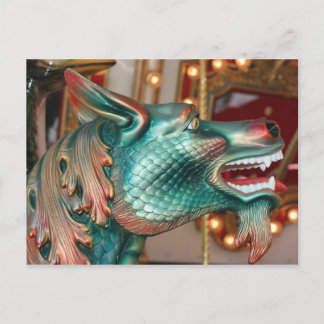 Carte Postale carrousel de tête de dragon