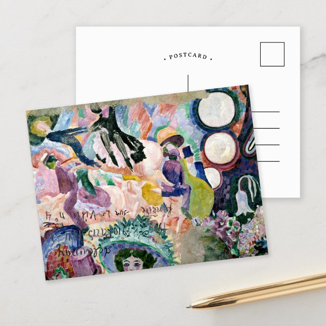 Carte Postale Carrousel des cochons | Robert Delaunay (Créateur téléchargé)
