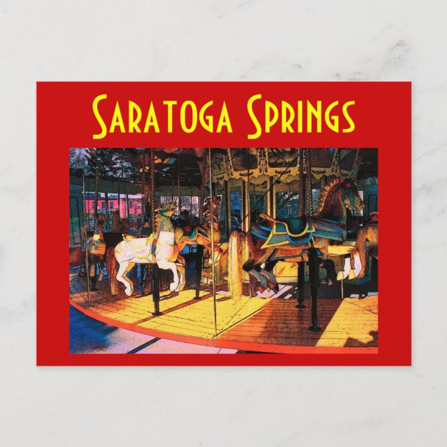 Carte postale Carrousel Saratoga - Customisé (Devant)