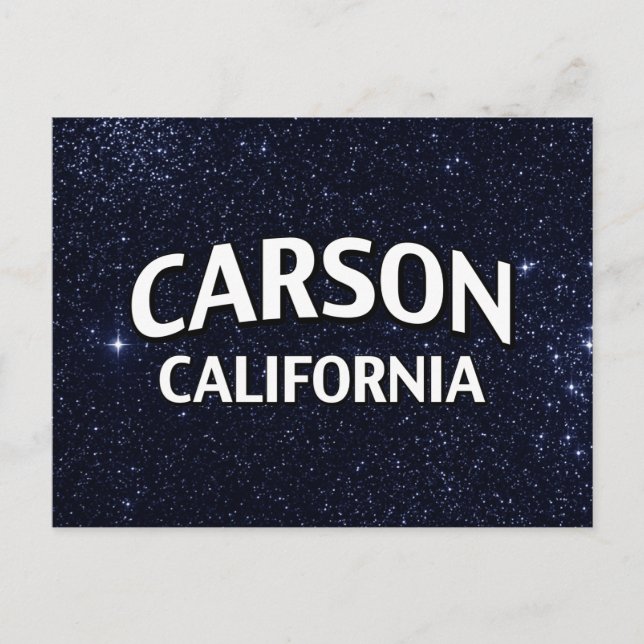 Carte Postale Carson California (Devant)