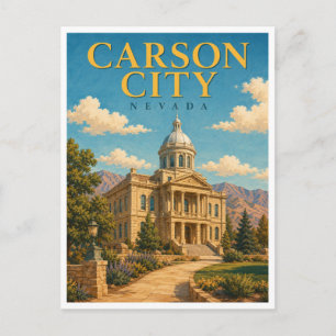 Carte Postale Carson City Nevada State Capitol GeoSaga