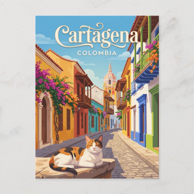 Carte Postale Cartagena Colombie (Devant)