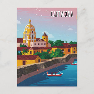 Carte Postale Cartagena Colombie Travel
