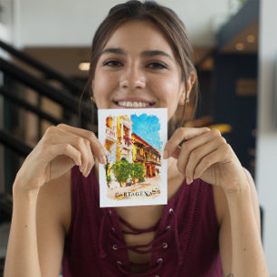 Carte Postale Cartagena Colombie Vintage voyage