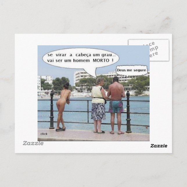 Carte Postale Cartão Postal com Imagens no verso e réverso (Dos)