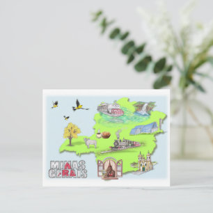 Carte Postale Cartão Postal de Minas Gerais