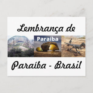 Carte Postale Cartão postal lembrança de Paraíba