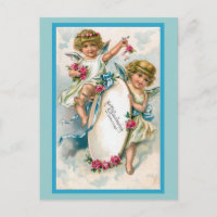 "Carte d'anniversaire Vintage allemande"