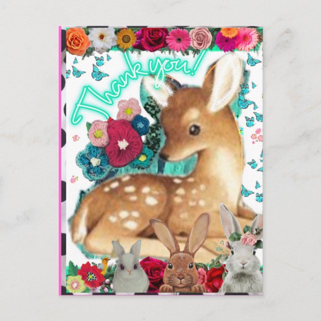 CARTE POSTALE - CARTE DE REMERCIEMENTS (Devant)