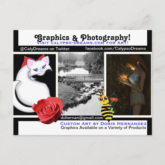 Carte postale Carte de visite A* Graphics Mix (Devant)