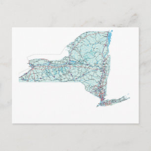 Carte postale Carte Interstate New York