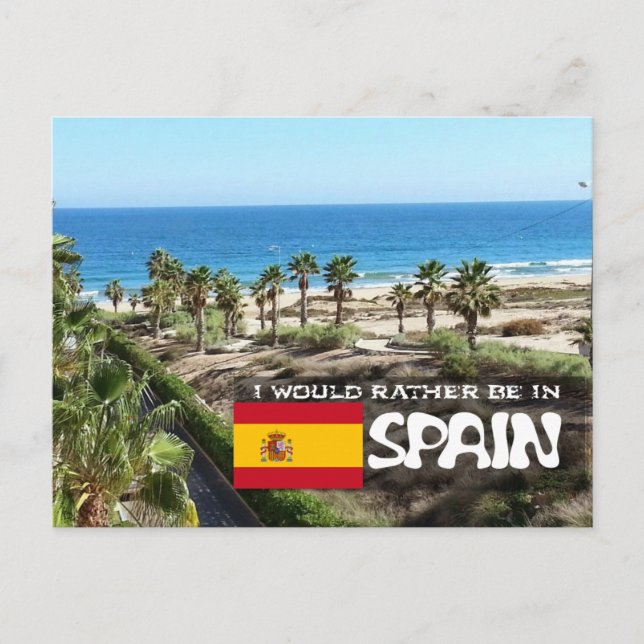 Carte Postale [Carte] Je préférerais être en Espagne (Devant)
