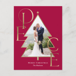 Carte postale Carte photo moderne Peace Tree