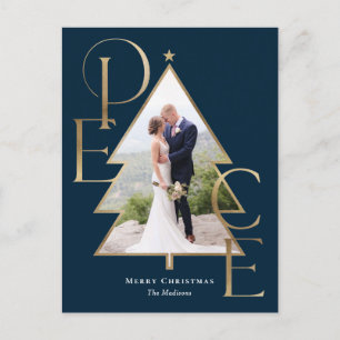 Carte postale Carte photo moderne Peace Tree