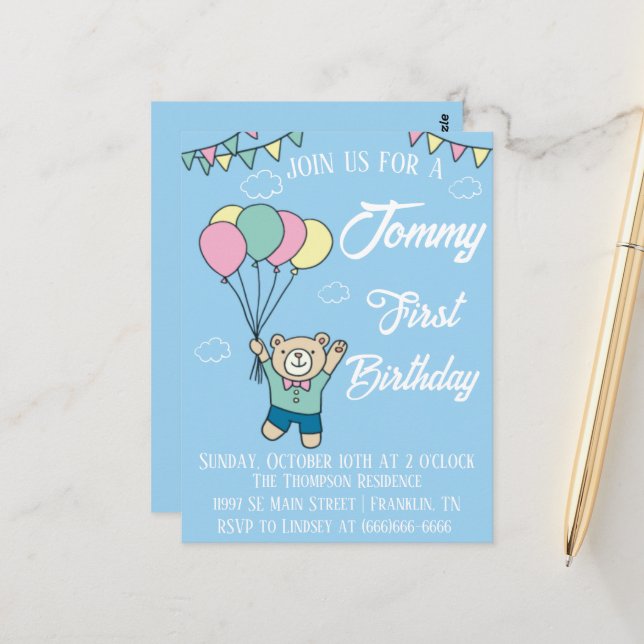 Carte Postale Carte-postale (Devant/Arrière en situation)