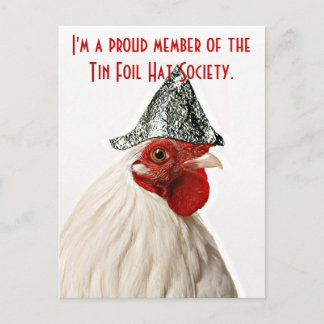 carte postale, carte postale avec poulet