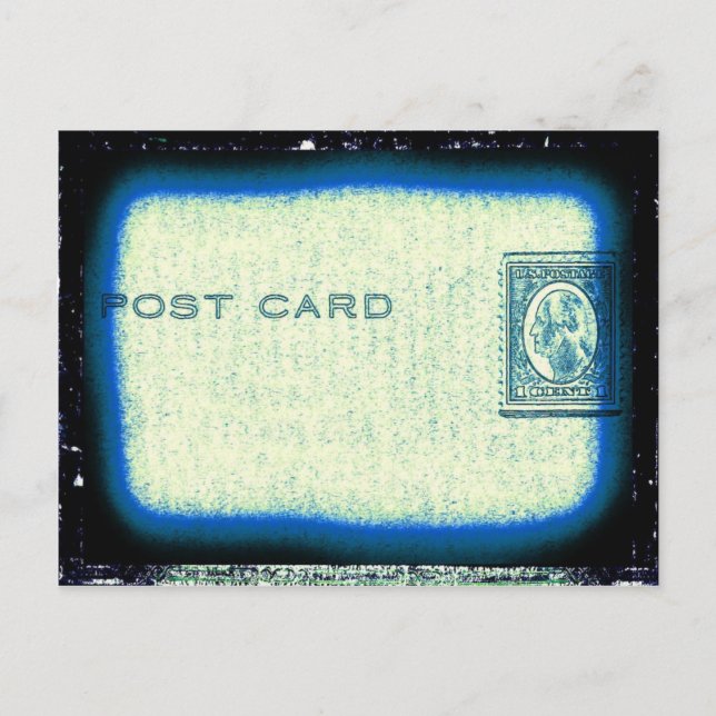 Carte Postale "Carte postale" (bleu) (Devant)
