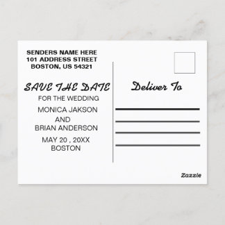 Carte postale, carte postale Mariage, Faire-part d