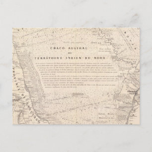 Carte Postale Carte, Province de Santiago del Estero