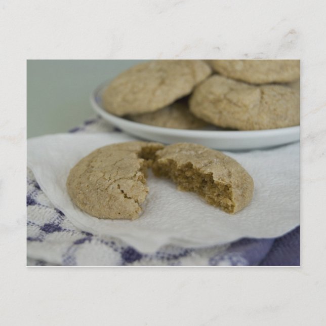 Carte postale Carte Recette Ginger Cookies (Devant)