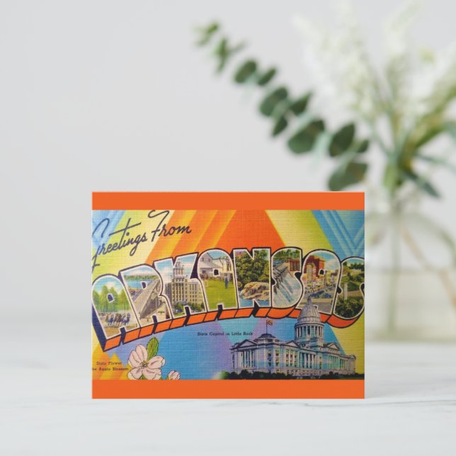 Carte postale Carte Vintage Arkansas (Debout devant)