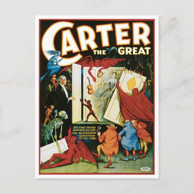 Carte Postale Carter The Great ~ Les Morts Se matérialisent-ils  (Devant)