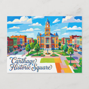 Carte Postale Carthage Historic Square Missouri