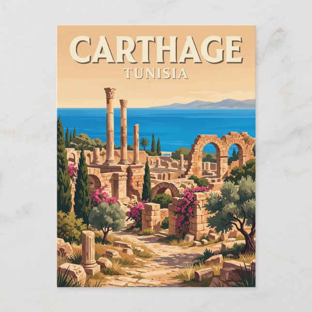 Carte Postale Carthage Tunisie (Devant)