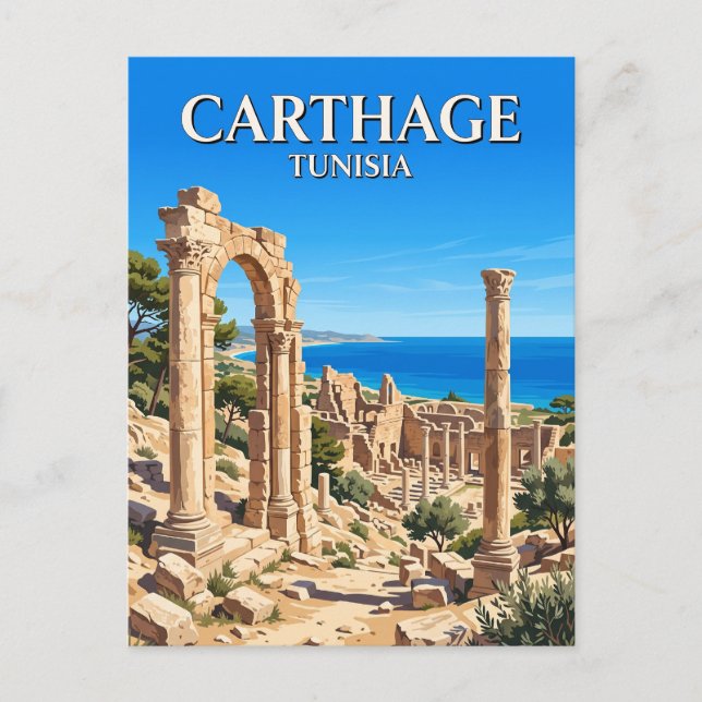 Carte Postale Carthage Tunisie (Devant)