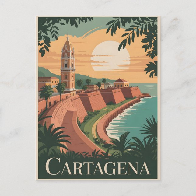 Carte Postale Carthagène vintage (Devant)