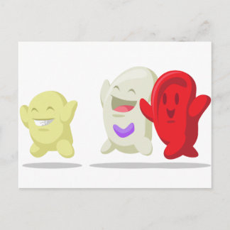 Carte Postale Cartographie de la cellule sanguine - érythrocytes