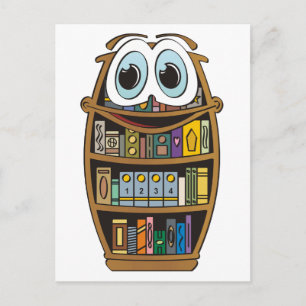 Carte Postale Carton de bibliothèque