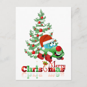 Carte postale Carton de la voiture de Noël