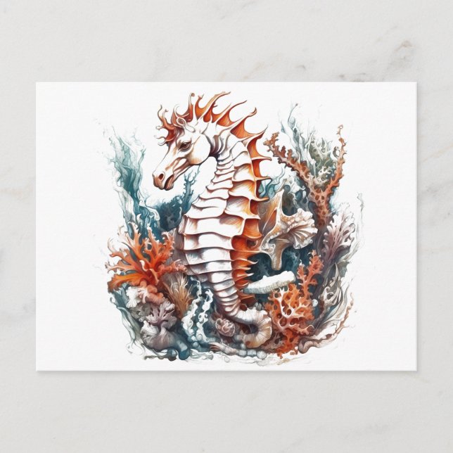 Carte Postale Carton de Seahorse (Devant)